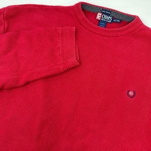 Vintage Chaps Ralph Lauren Mens Sweater Sz 2XL Crew Pullover Ribbed Handframed